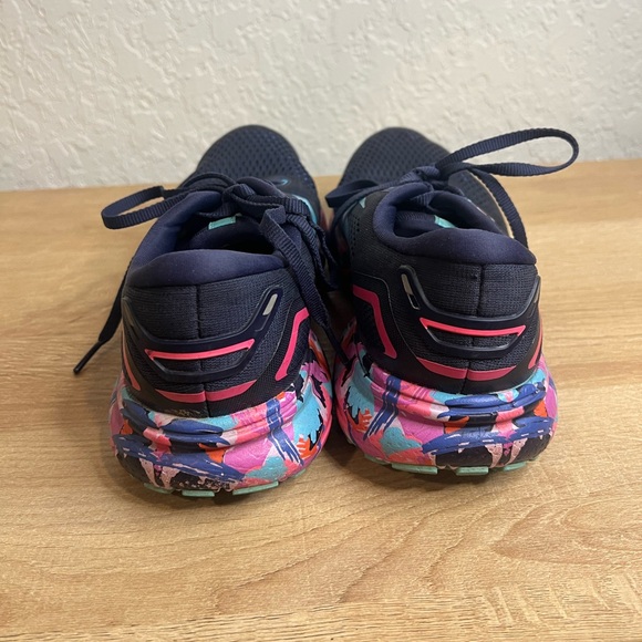 Brooks Ghost 15 Womens 8 Shoes Running 1203801B434 Blue Tie Dye Sneaker - Picture 3 of 5